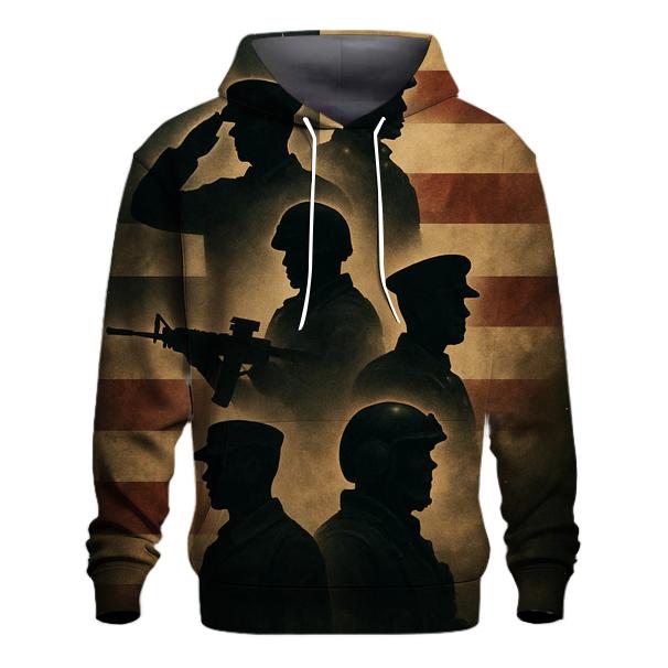 Silhouette Remembrance Banner pullover hoodies