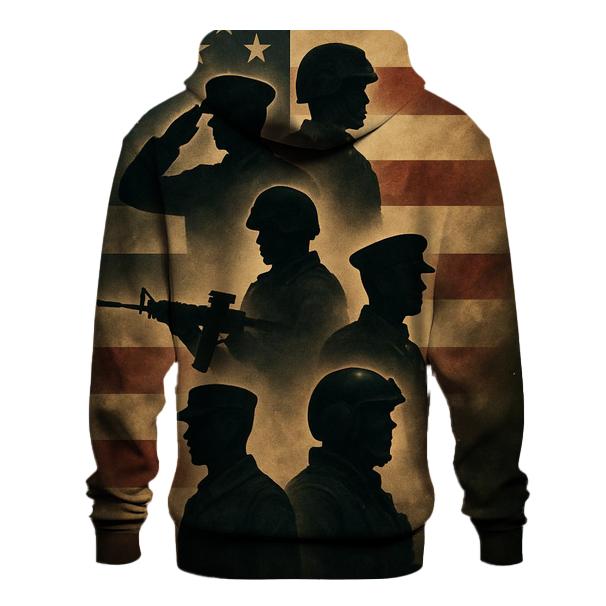 Silhouette Remembrance Banner pullover hoodies