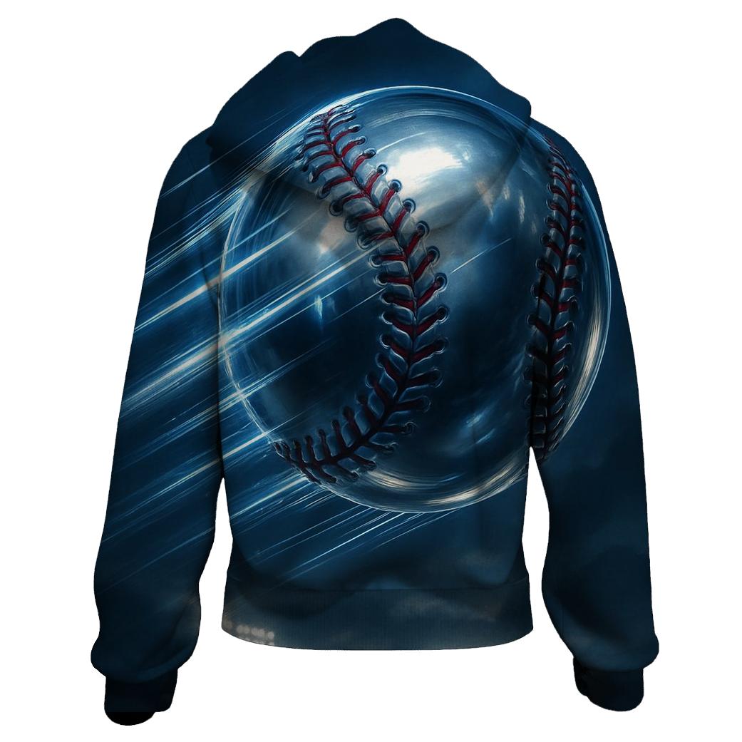 Chrome Seam Spiral printed hoodies