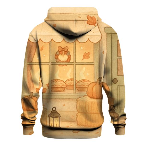 Pie Shop Window Glow printed hoodies