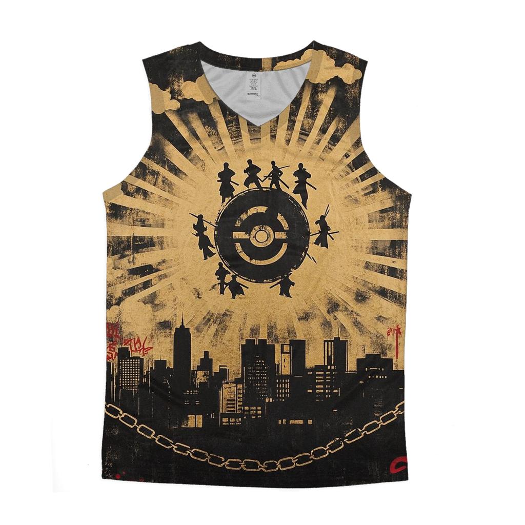 Wu Tang Shaolin Skyline designer workout tanks
