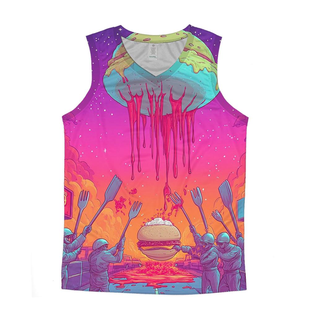 Burger Nebula Beatdown designer workout tanks