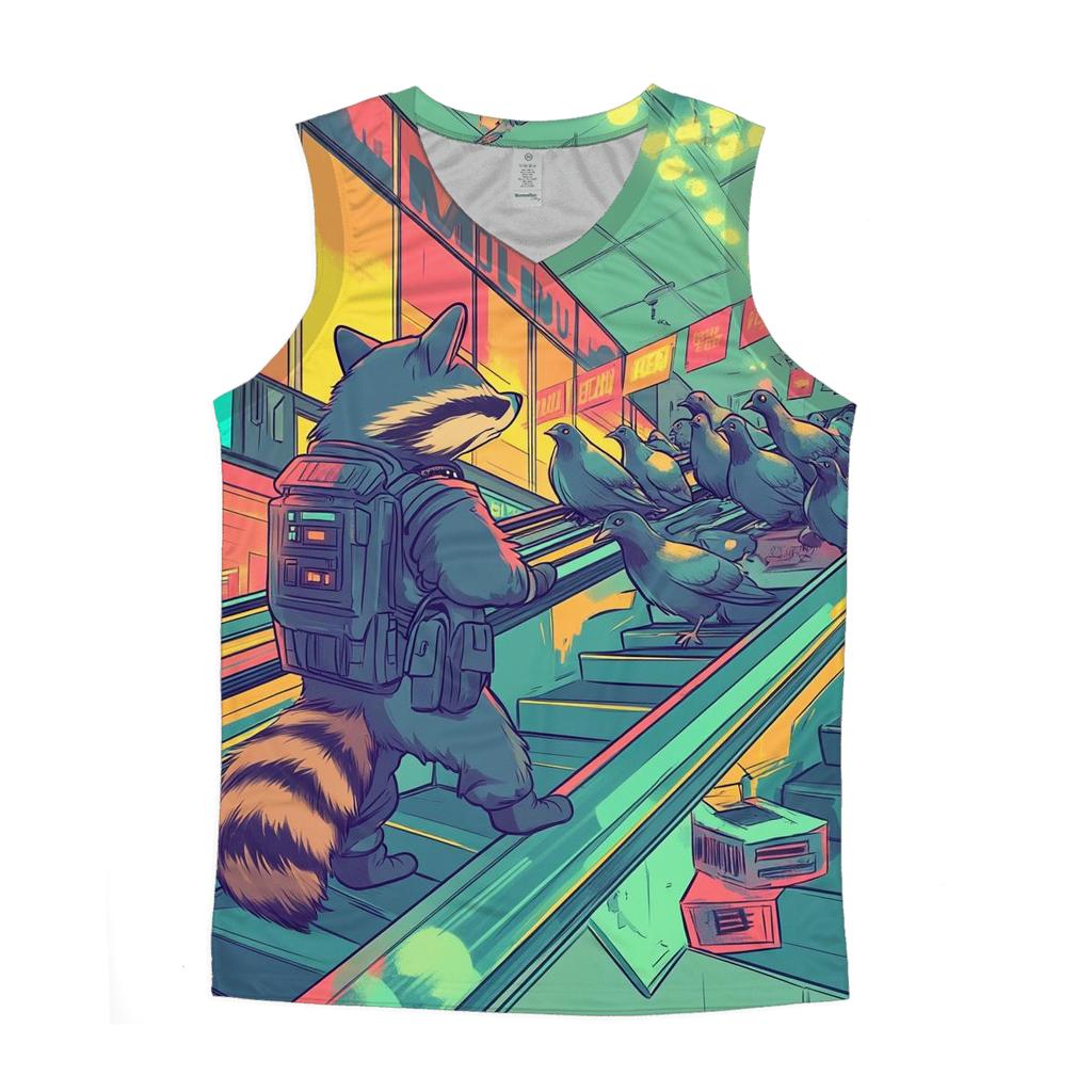 Mall Cop Showdown sports performance tank tops
