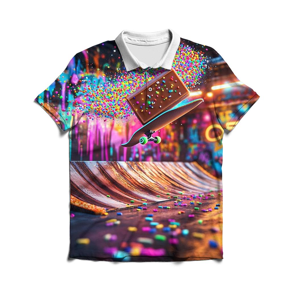 Sprinkle Riot Skatepark casual sports polo shirts
