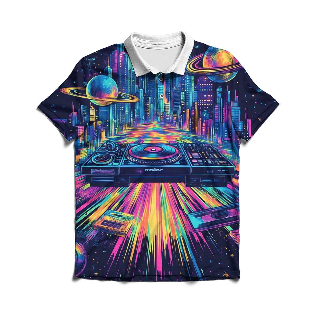 Turntable Time Capsule casual sports polo shirts