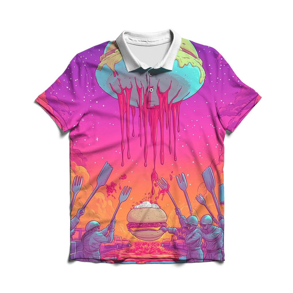 Burger Nebula Beatdown custom polo shirts