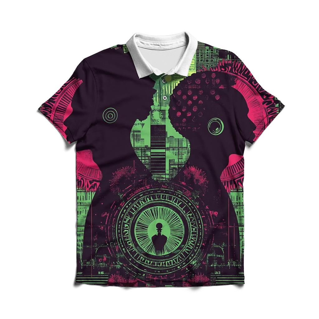 Tribe Quest Chromatic Geometry personalized polo shirts