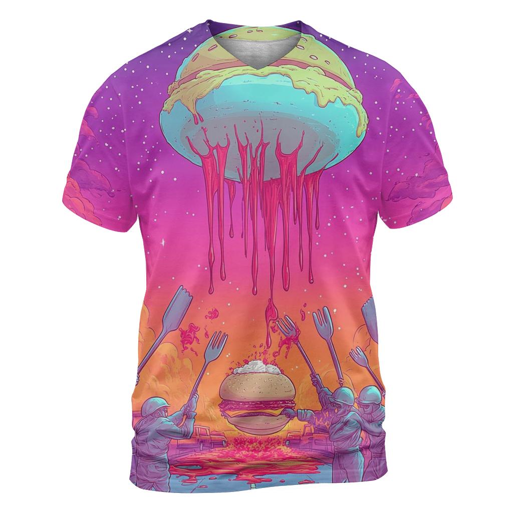 Burger Nebula Beatdown statement graphic shirts