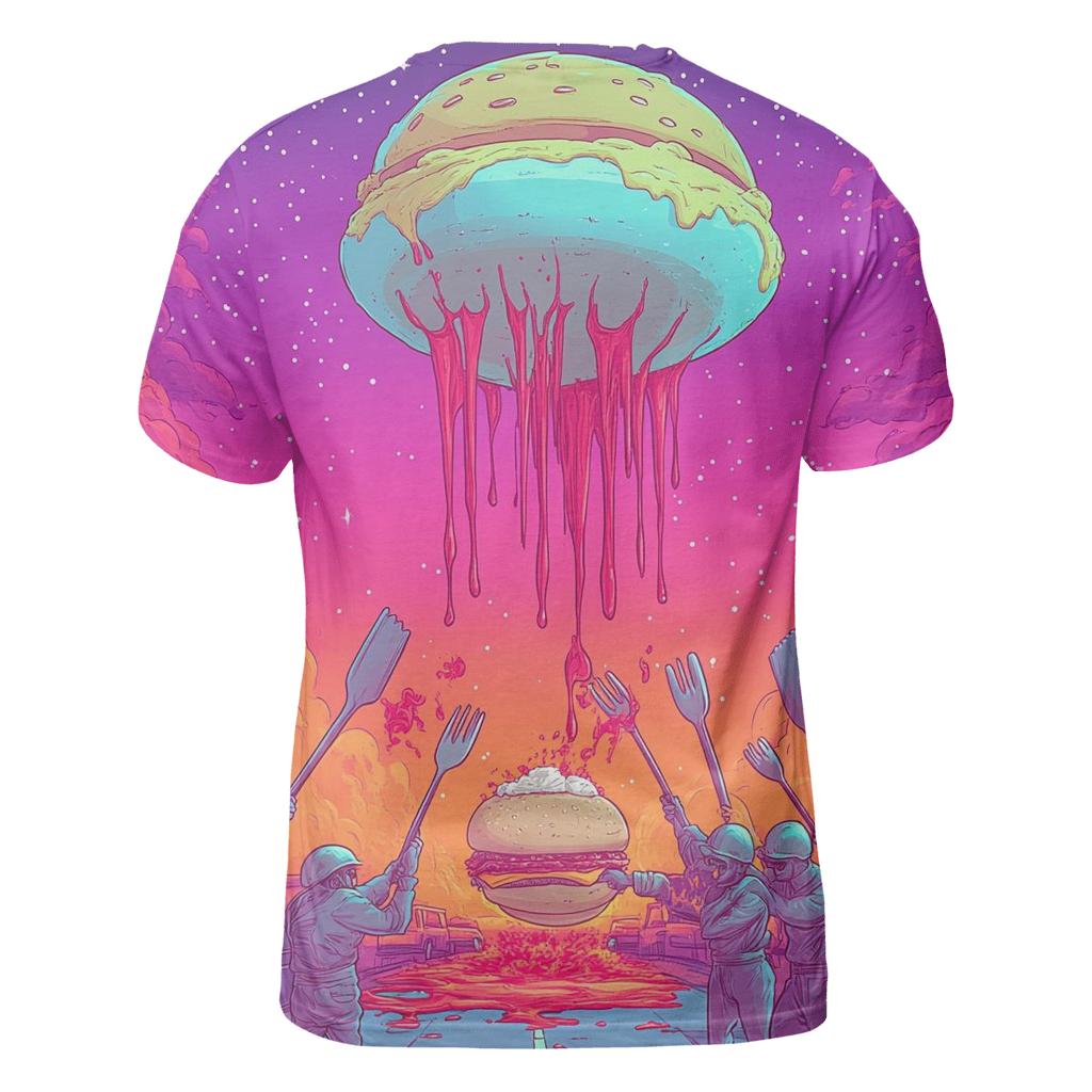Burger Nebula Beatdown statement graphic shirts