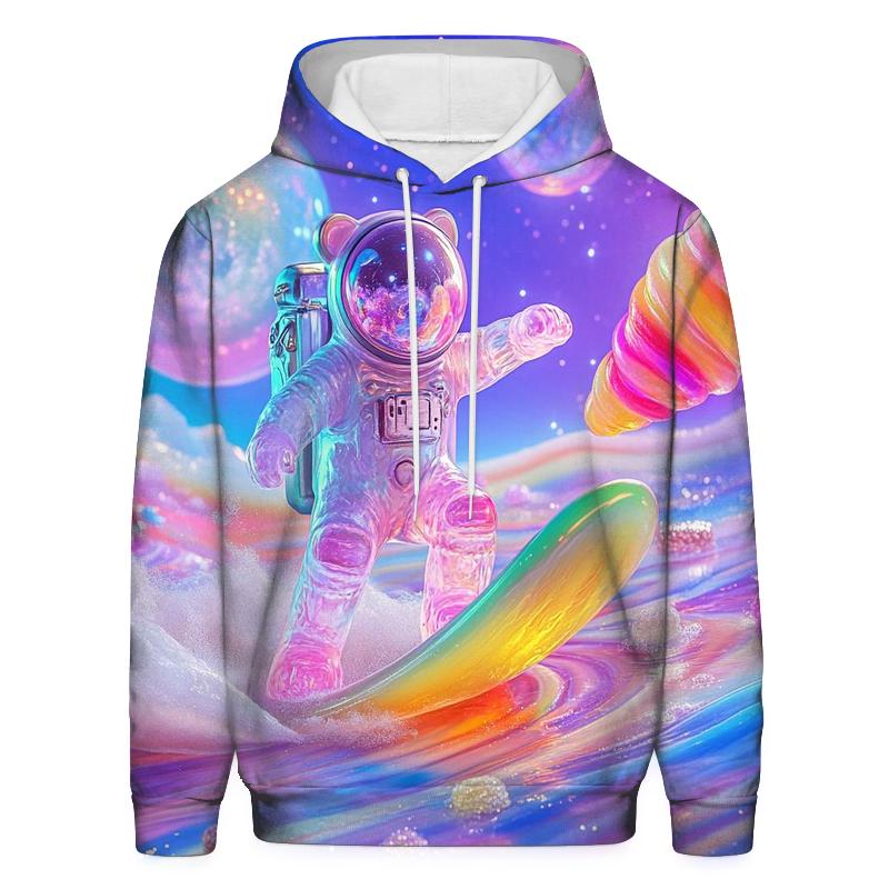 Gummy Galaxy Drift printed hoodies