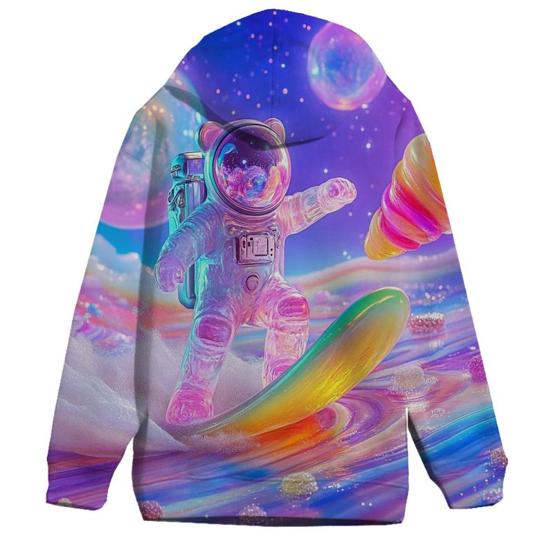 Gummy Galaxy Drift printed hoodies