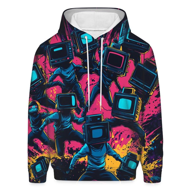 TV Static Super Squad embroidered hoodies