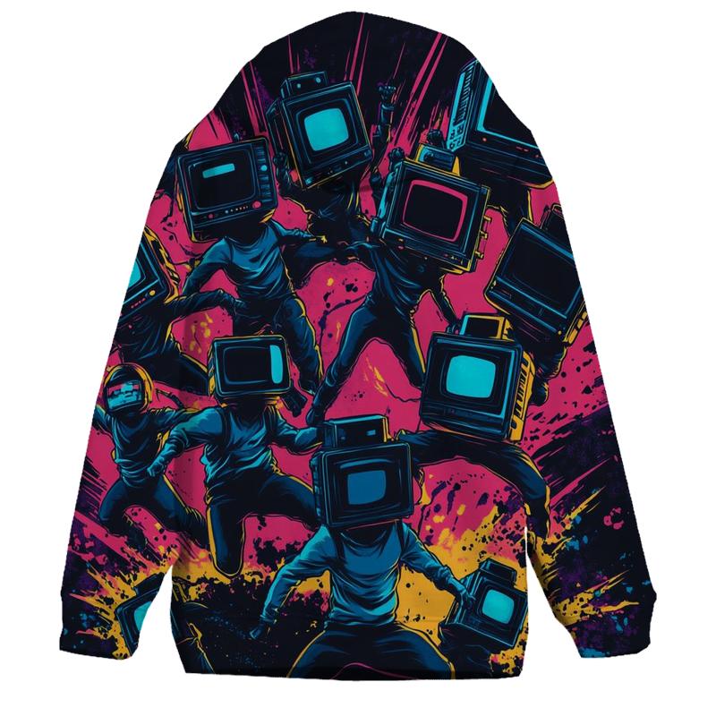 TV Static Super Squad embroidered hoodies