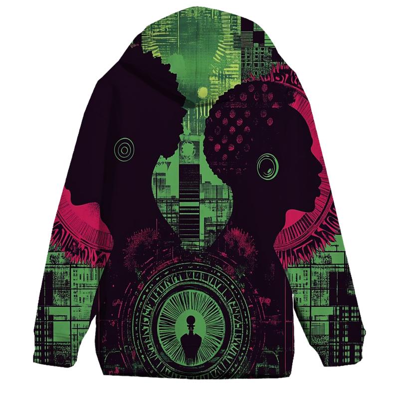 Tribe Quest Chromatic Geometry designer hoodies