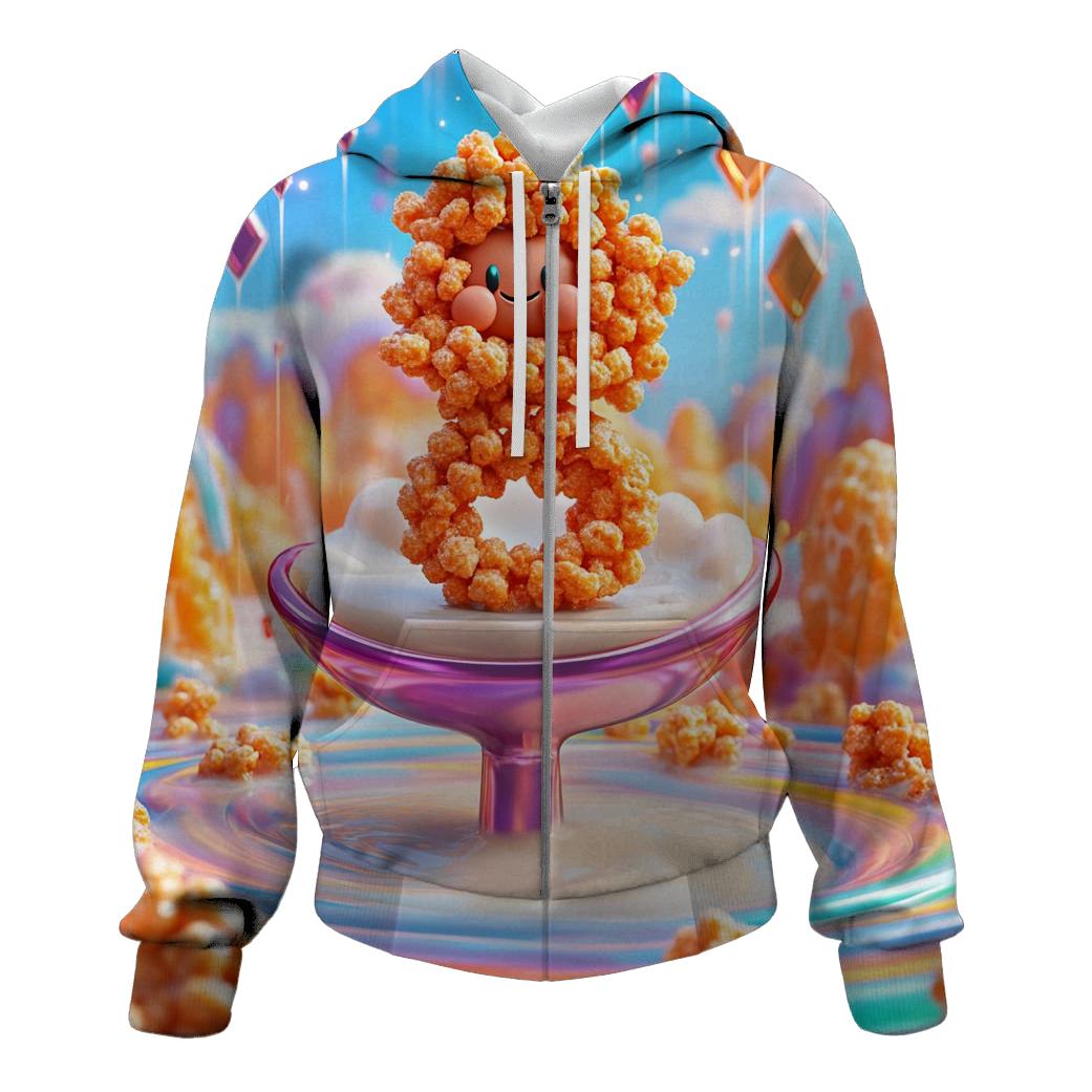 Cereal Mascot Remix embroidered hoodies