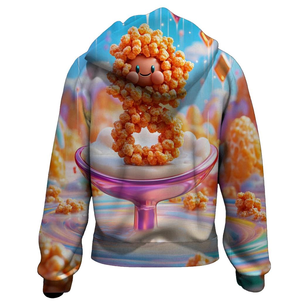 Cereal Mascot Remix embroidered hoodies