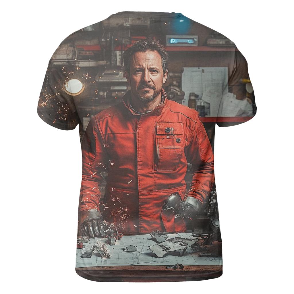 Sam Rockwell: Roguish Ingenium Of The Iron Rival creative print fashion shirts
