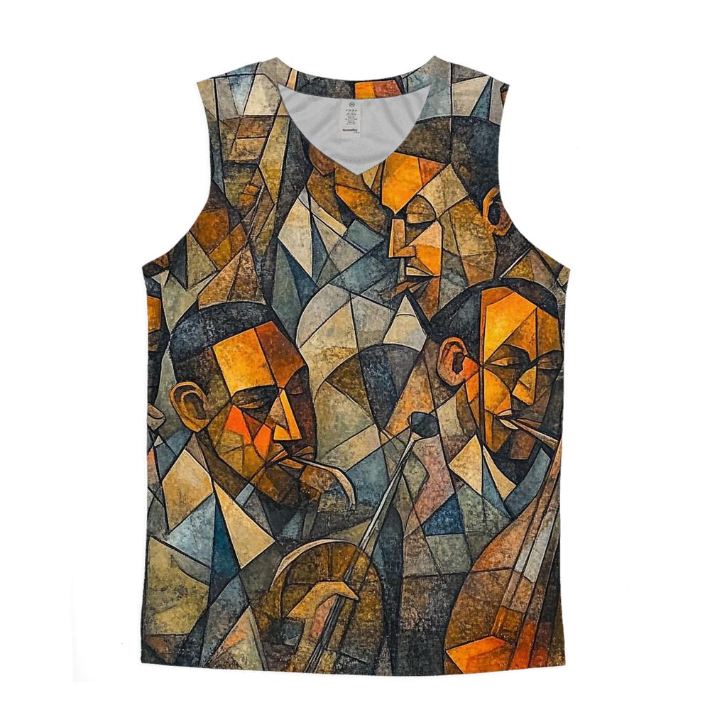 Picasso Inspired Jazz Musicians designer workout tanks