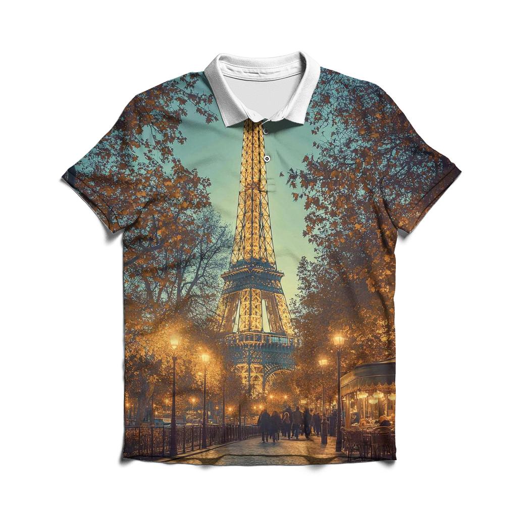 Eiffel Tower - Paris stylish collar polo tees