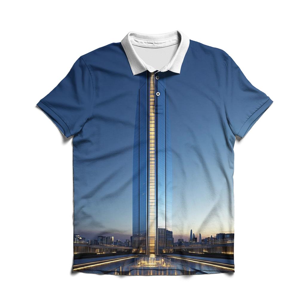 Burj Khalifa - Dubai designer slim fit polos