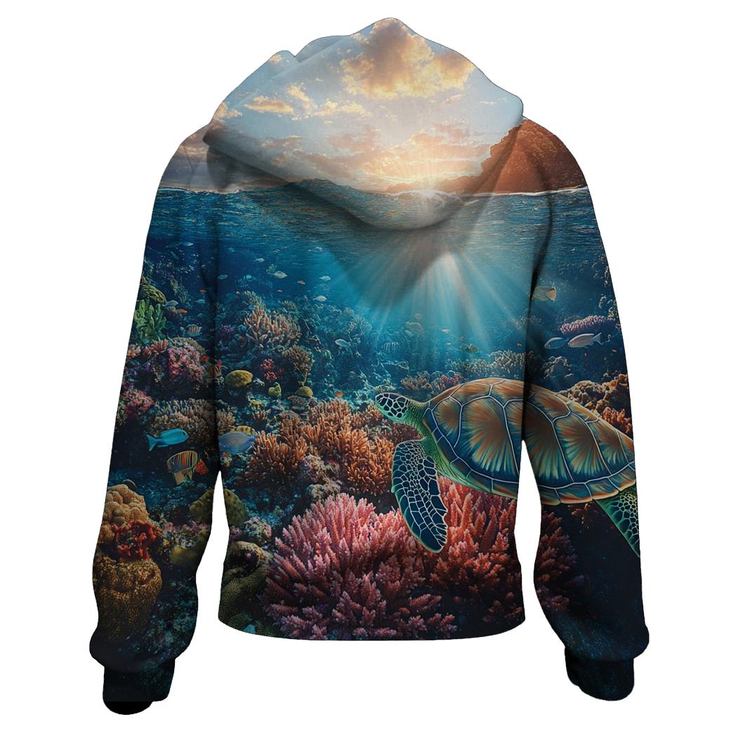 Great Barrier Reef - Cairns printed hoodies