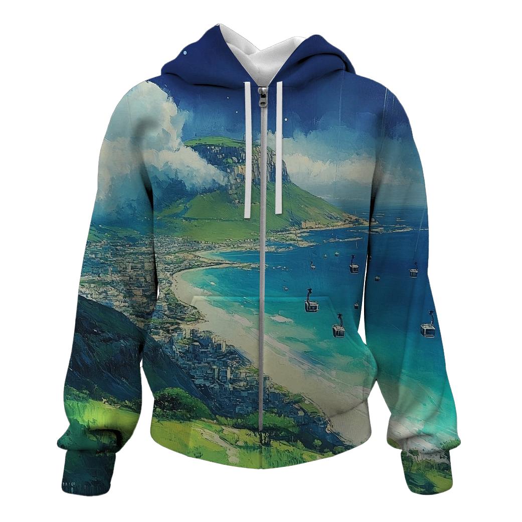 Table Mountain - Cape Town embroidered hoodies