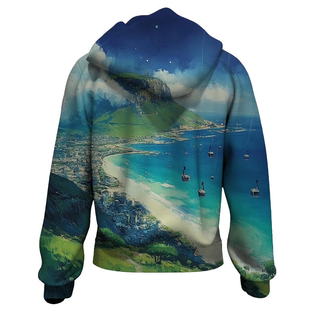 Table Mountain - Cape Town embroidered hoodies
