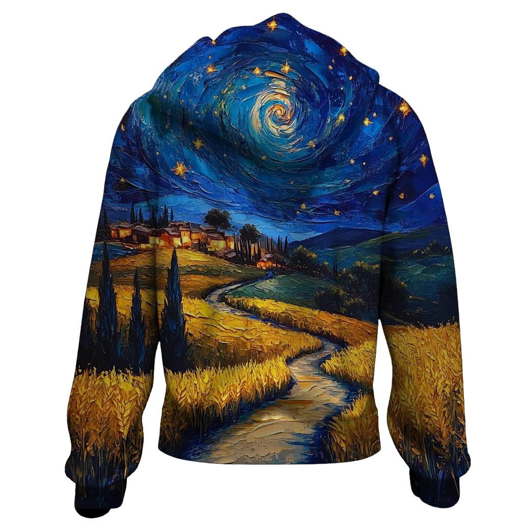 Van Gogh Inspired Starry Countryside hoodie styles