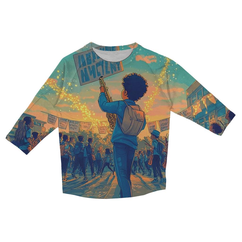 Lisas Protest Symphony fashion 3/4 sleeve shirts