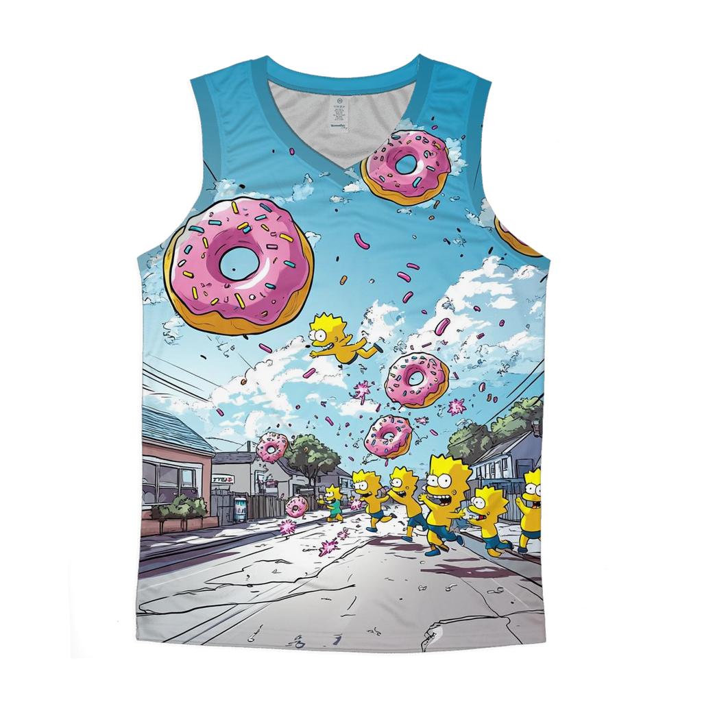 Donut Stampede On Evergreen Terrace designer workout tanks