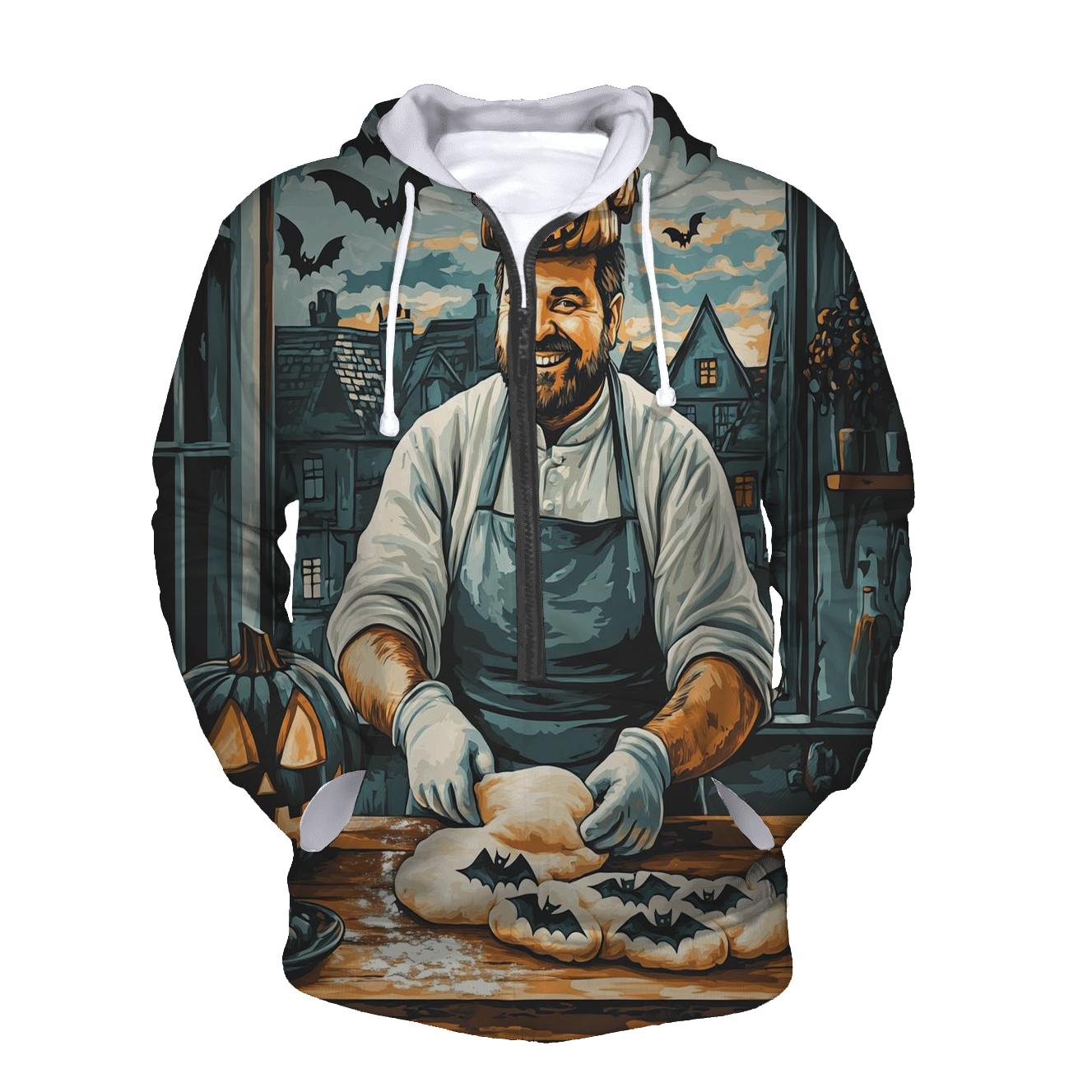 Spooky Lantern Baker At Twilight hoodie designs