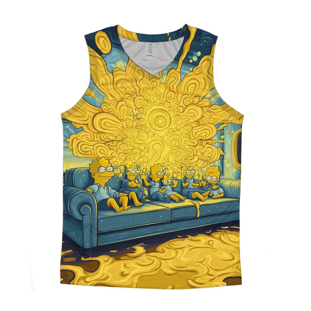 Couch Gag Kaleidoscope designer workout tanks