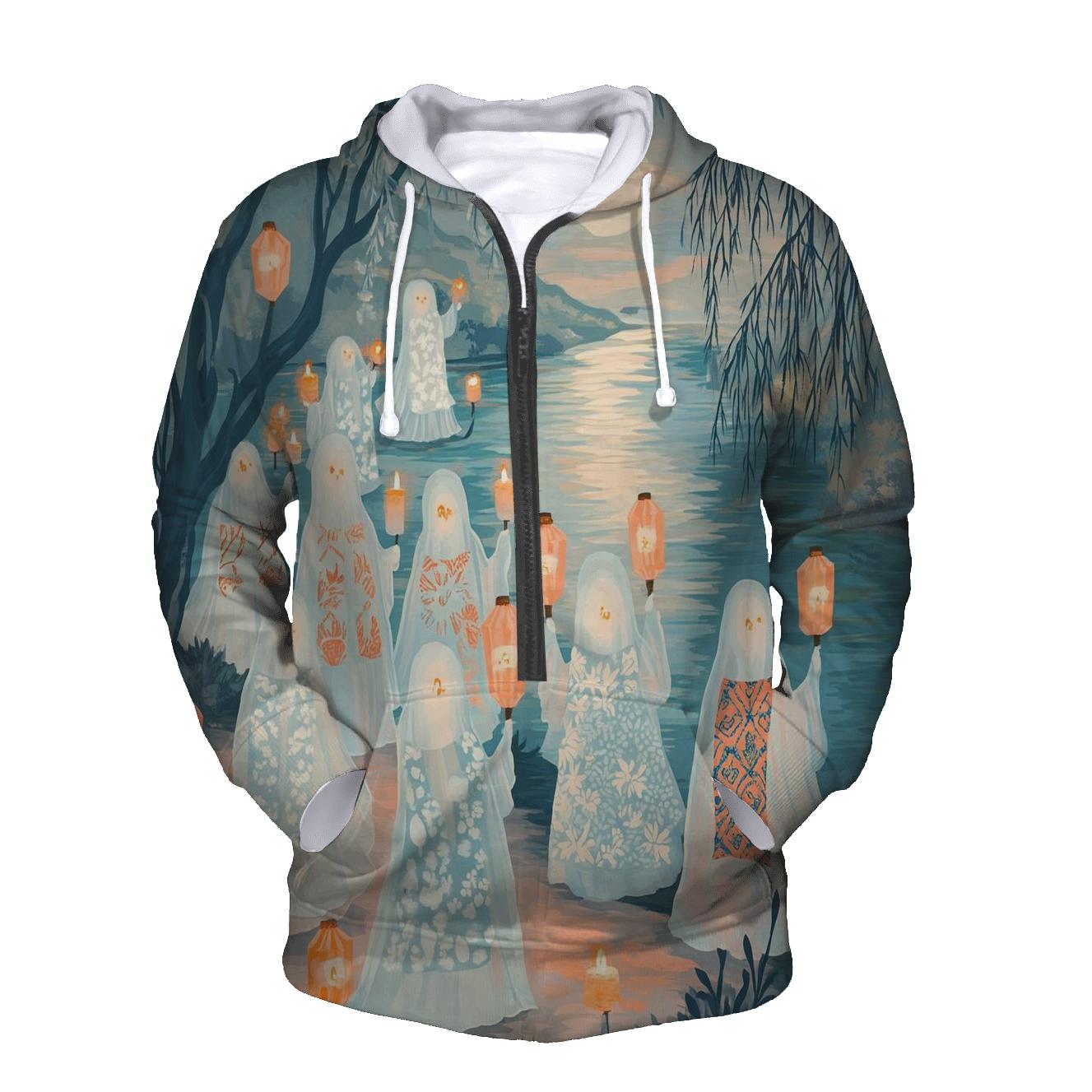 Lantern Ghost Parade Spooky heavyweight hoodies