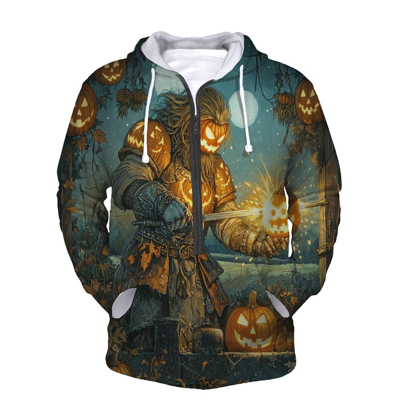 Pumpkin Forge Blacksmith Haunted graphic hoodies