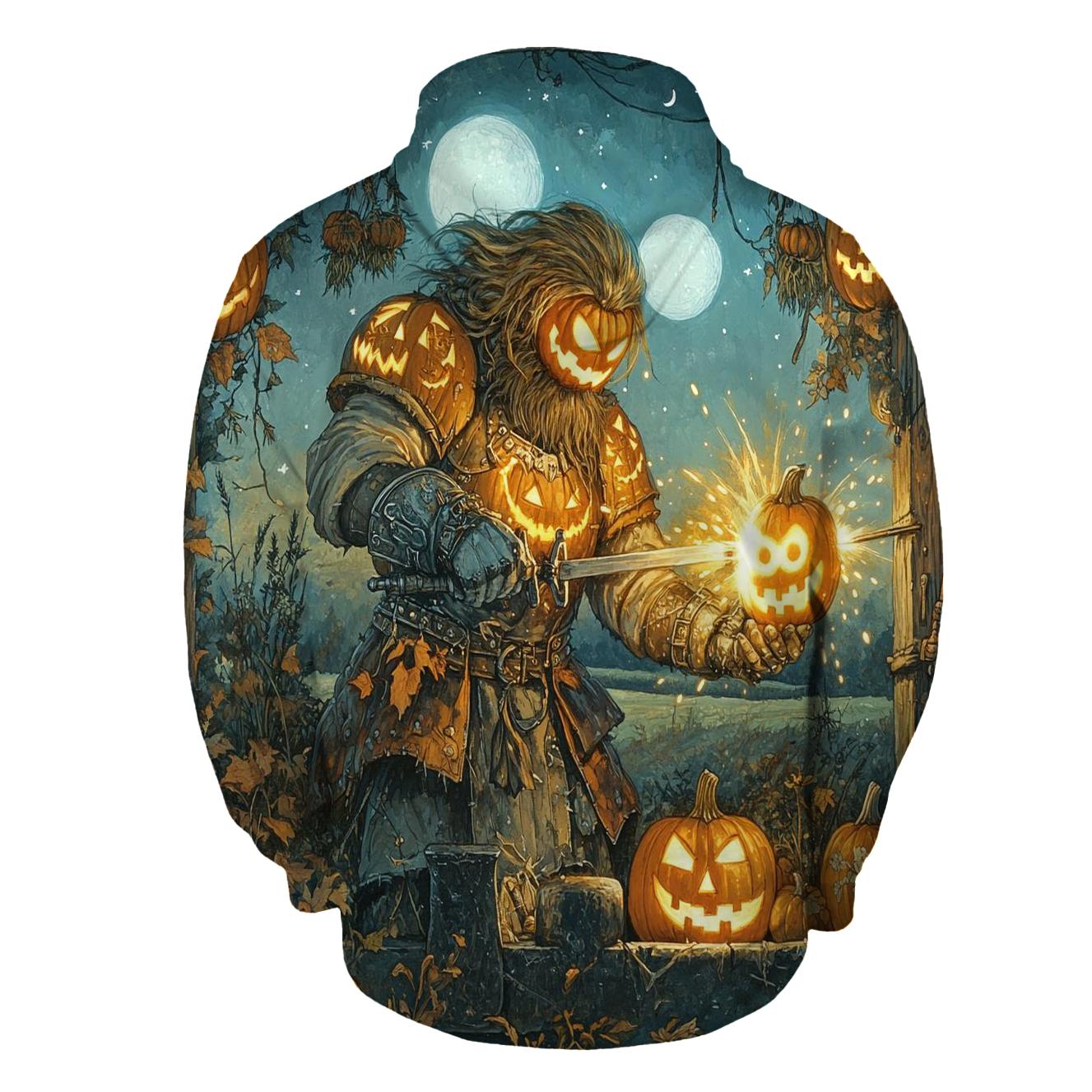 Pumpkin Forge Blacksmith Haunted graphic hoodies