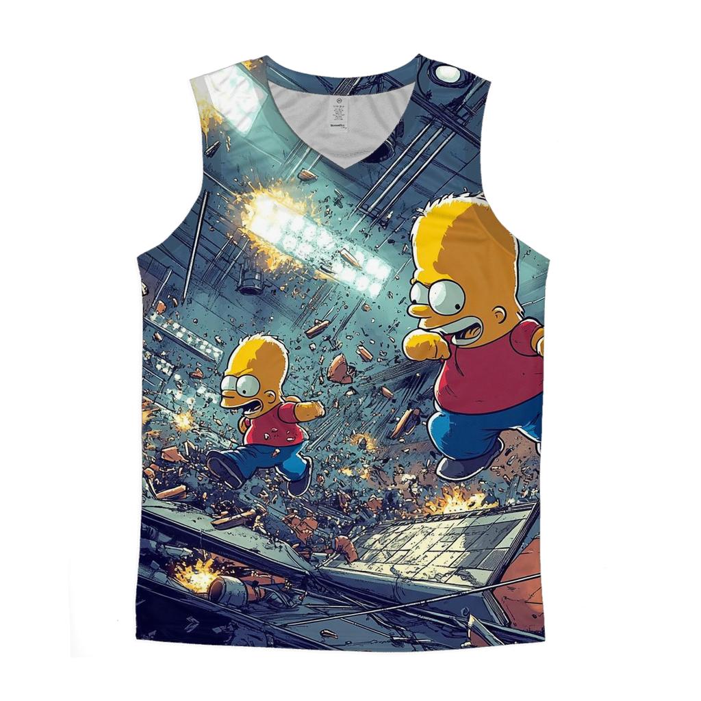 Itchy And Scratchy Velocity Chase custom tank tops