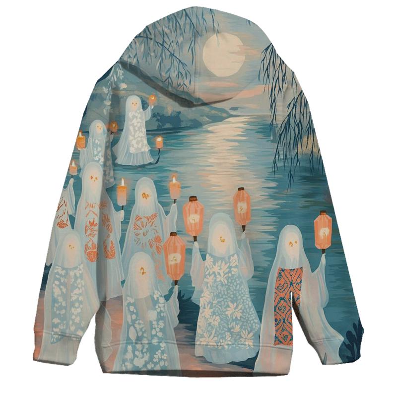 Lantern Ghost Parade Spooky printed hoodies