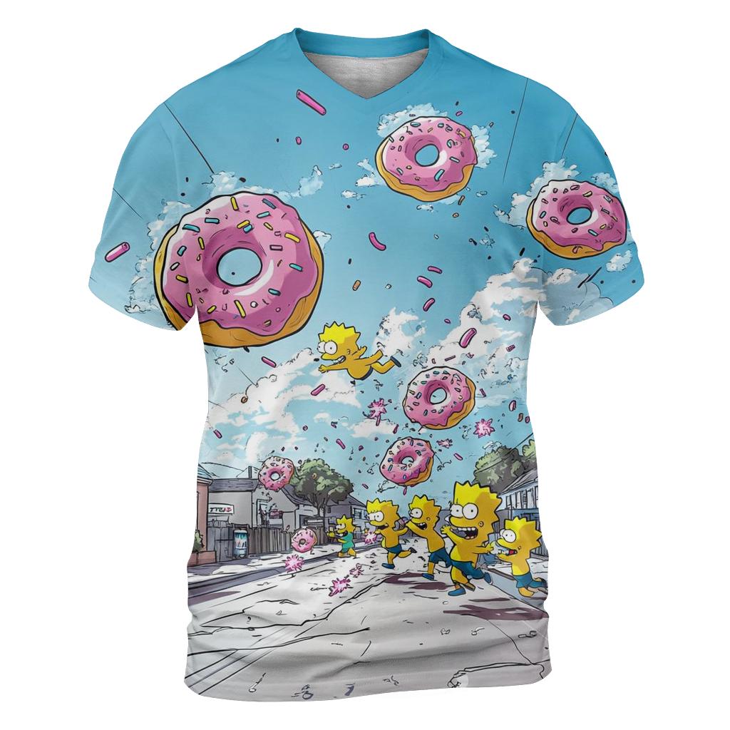 Donut Stampede On Evergreen Terrace custom all-over print shirts