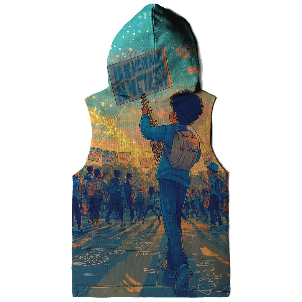 Lisas Protest Symphony printed hoodies