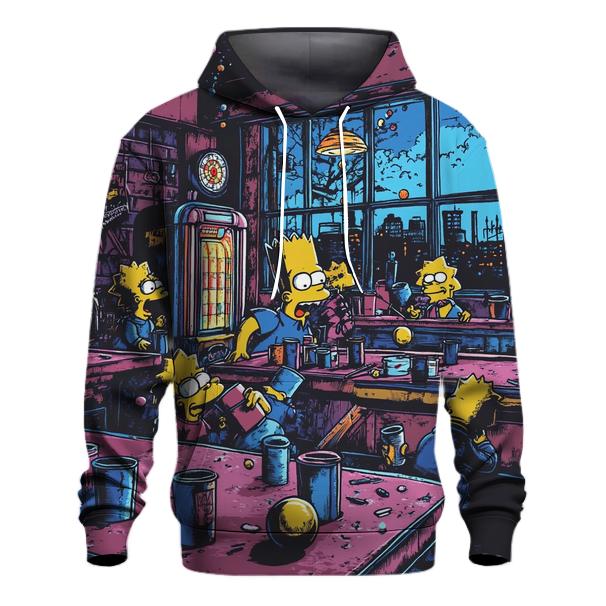 Moes Retro Barroom Riot graphic hoodies