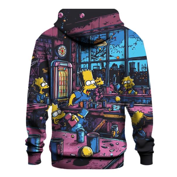 Moes Retro Barroom Riot graphic hoodies