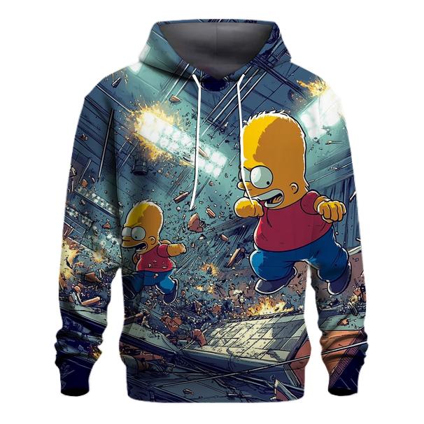 Itchy And Scratchy Velocity Chase pullover hoodies