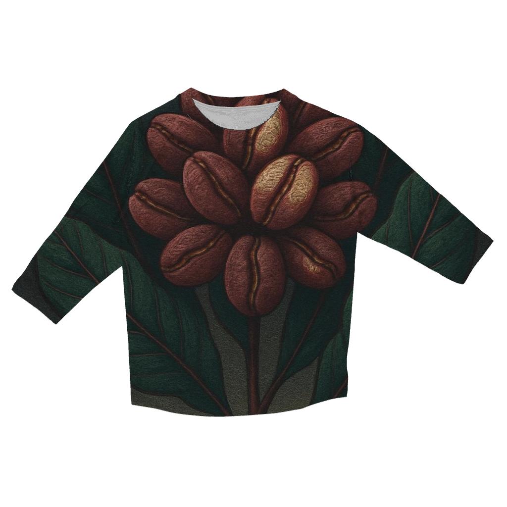 Bean Bloom Cluster cotton quarter sleeve shirts