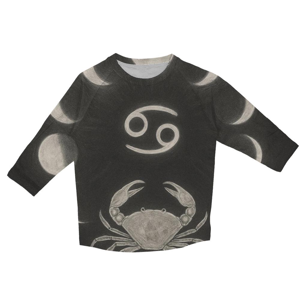 Cancer Moon Phase Cycle custom 3/4 sleeve shirts