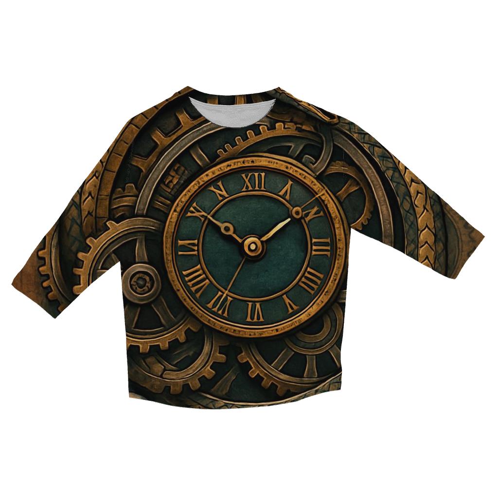 Clockwork Ouroboros Mechanism custom 3/4 sleeve shirts
