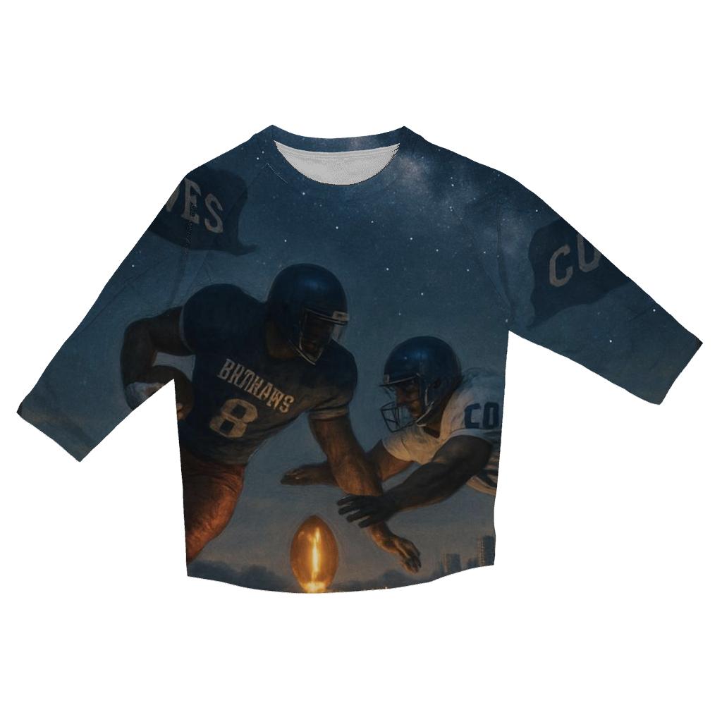 Starlit Rivals Over Lakefront fashion 3/4 sleeve shirts