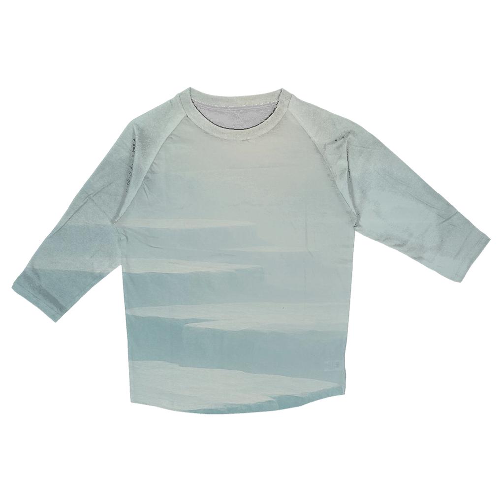 Glacier Veil printed three quarter sleeve shirts