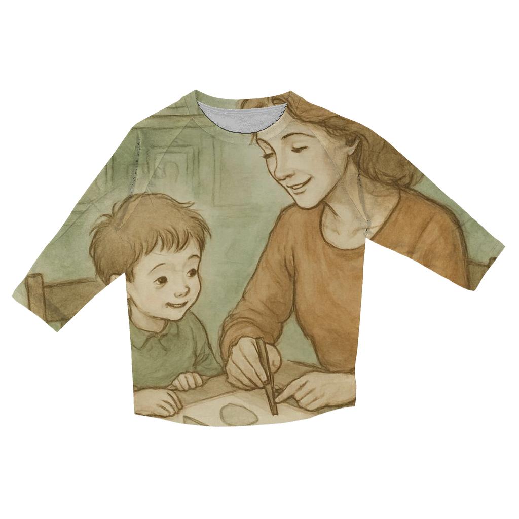 The First Teacher casual three quarter sleeve shirts