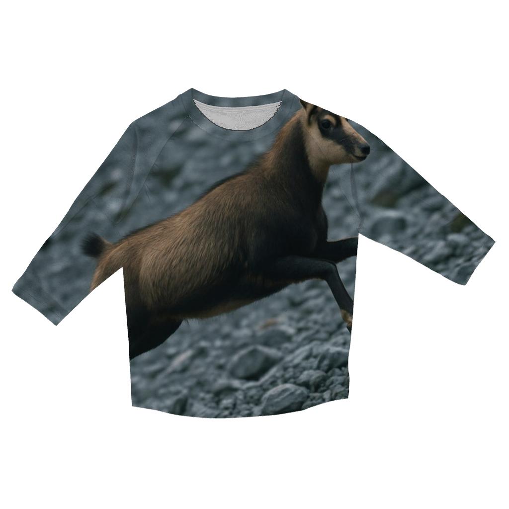 Alpine Chamois Leap cotton quarter sleeve shirts