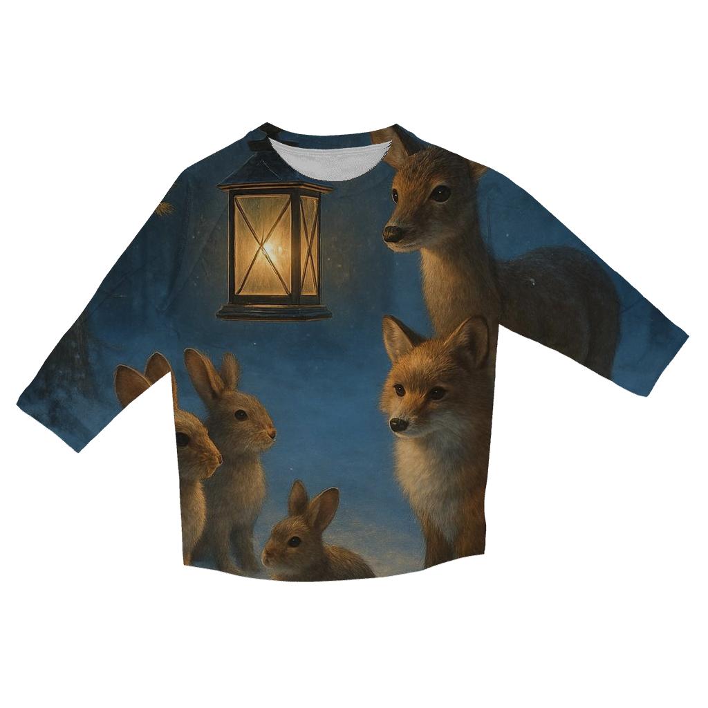 Forest Lantern Gathering fashion 3/4 sleeve shirts